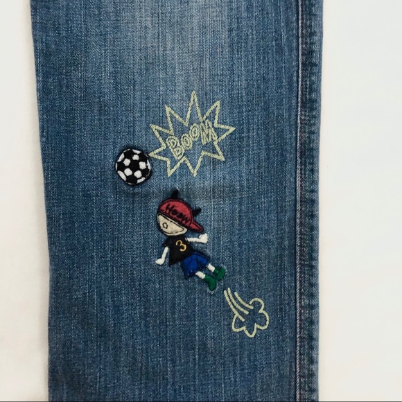 Edelweiss embroidered high waist mom jeans size 29 - Picture 5 of 8